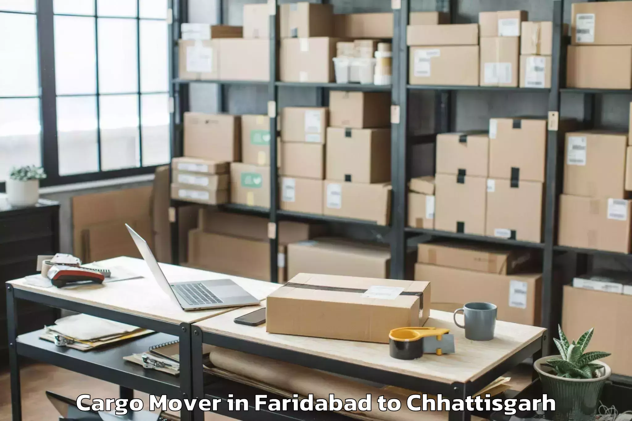 Book Faridabad to Chhindgar Cargo Mover Online